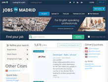 Tablet Screenshot of jobsinmadrid.es